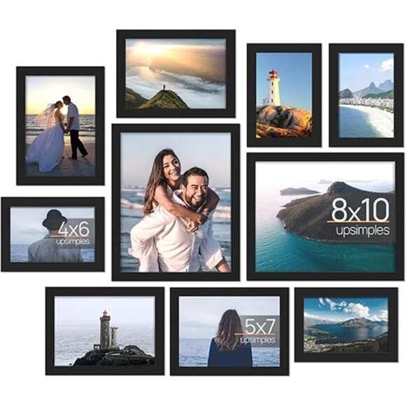 10 Pack Picture Frames Set, Gallery Wall Frame Set for Wall Mounting - Picture 7 of 7